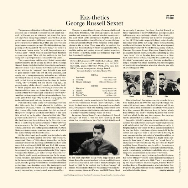 George Russell - "Ezz-Thetics" (AUDIOPHILE 180 GR. HQ VINYL) - Image 3