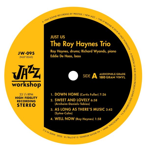Roy Haynes - "Just Us" (AUDIOPHILE 180 GR. HQ VINYL) - Image 2