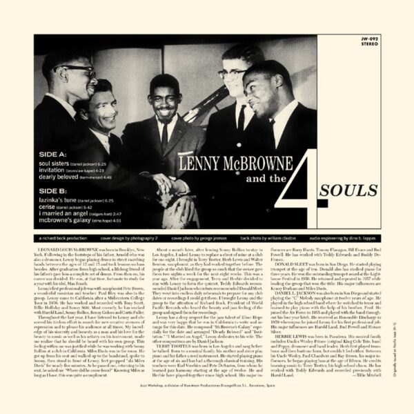 Lenny McBrowne - "Lenny McBrowne And The 4 Souls" (AUDIOPHILE 180 GR. HQ VINYL) - Image 3
