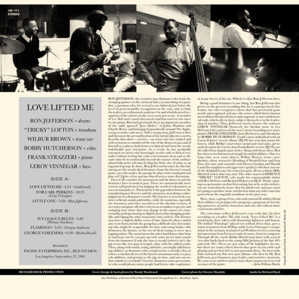 Ron Jefferson - "Love Lifted Me" (AUDIOPHILE 180 GR. HQ VINYL) - Image 2