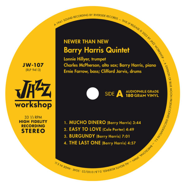 Barry Harris - "Newer Than New" (AUDIOPHILE 180 GR. HQ VINYL) - Image 3