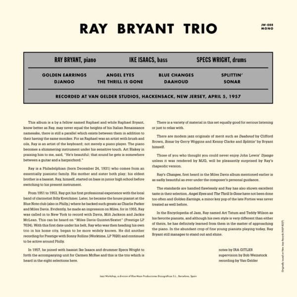 Ray Bryant - "Piano, Piano, Piano, Piano" (AUDIOPHILE 180 GR. HQ VINYL) - Image 3