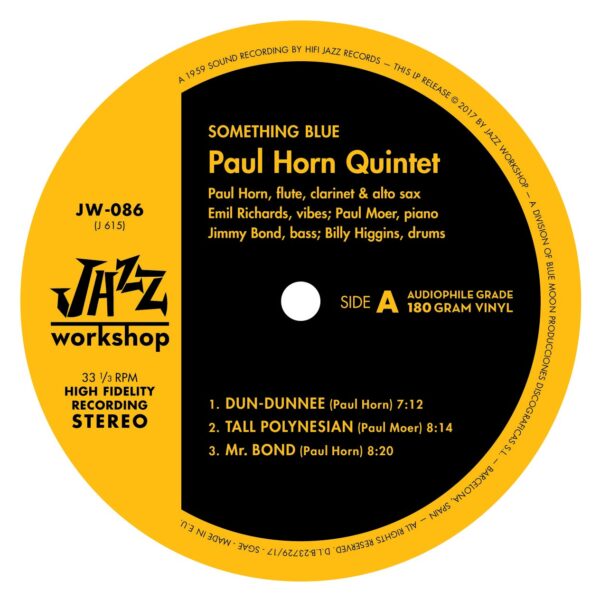 Paul Horn - "Something Blue" (AUDIOPHILE 180 GR. HQ VINYL) - Image 3