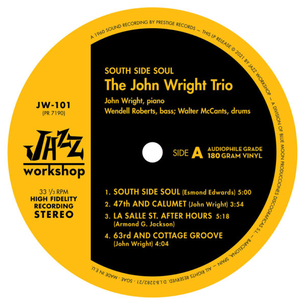 John Wright - "South Side Soul" (AUDIOPHILE 180 GR. HQ VINYL) - Image 3