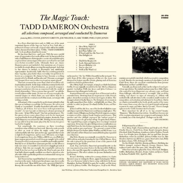 Tadd Dameron - "The Magic Touch" (AUDIOPHILE 180 GR. HQ VINYL) - Image 3