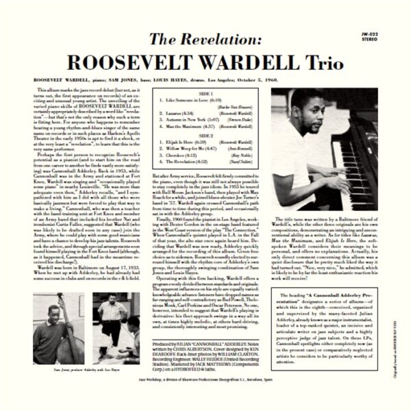 Roosevelt Wardell - "The Revelation" (AUDIOPHILE 180 GR. HQ VINYL) - Image 3