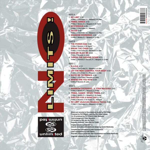 "2 Unlimited" — "No Limits!" (1993/2021) (2LP Black Vinyl) - Image 2