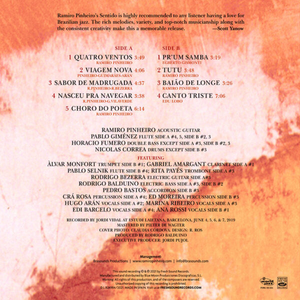 Ramiro Pinheiro - "Sentido" (AUDIOPHILE 180 GR.) GATEFOLD - Image 5